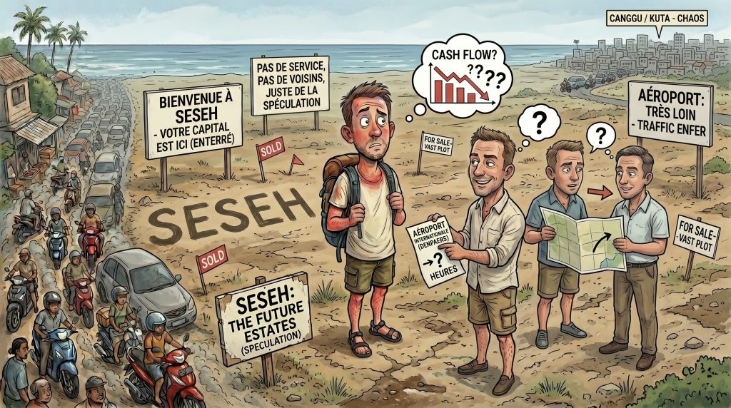 Investissement immobilier Seseh Bali speculation et transports